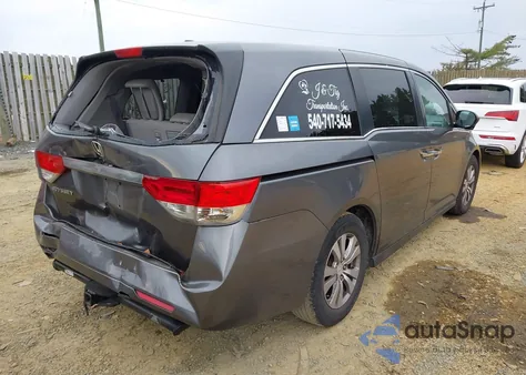 2016 Honda Odyssey Ex-L из США, поврежденный, VIN 5FNRL5H67GB086486